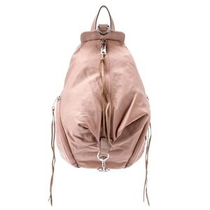 Rebecca Minkoff Julian Dusty Pink Nylon/Leather Trim Small Backpack Bag